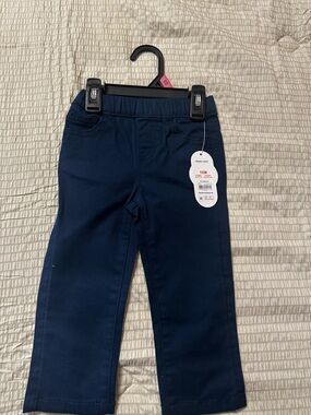Toddler Navy Knit Pull-On Pants - Unbranded